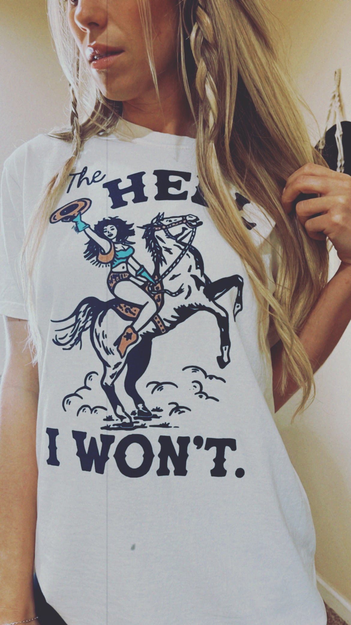 The hell I won’t graphic tee