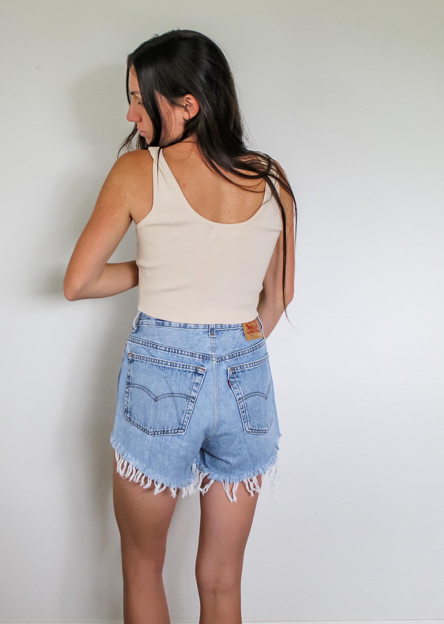 Knitted cream Crop top