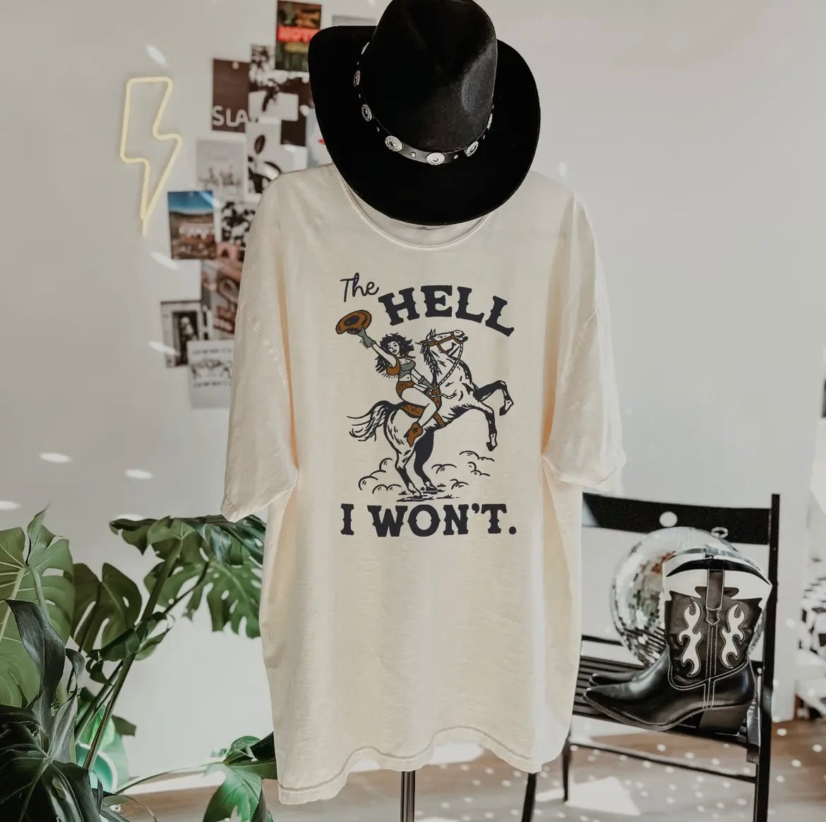 The hell I won’t graphic tee
