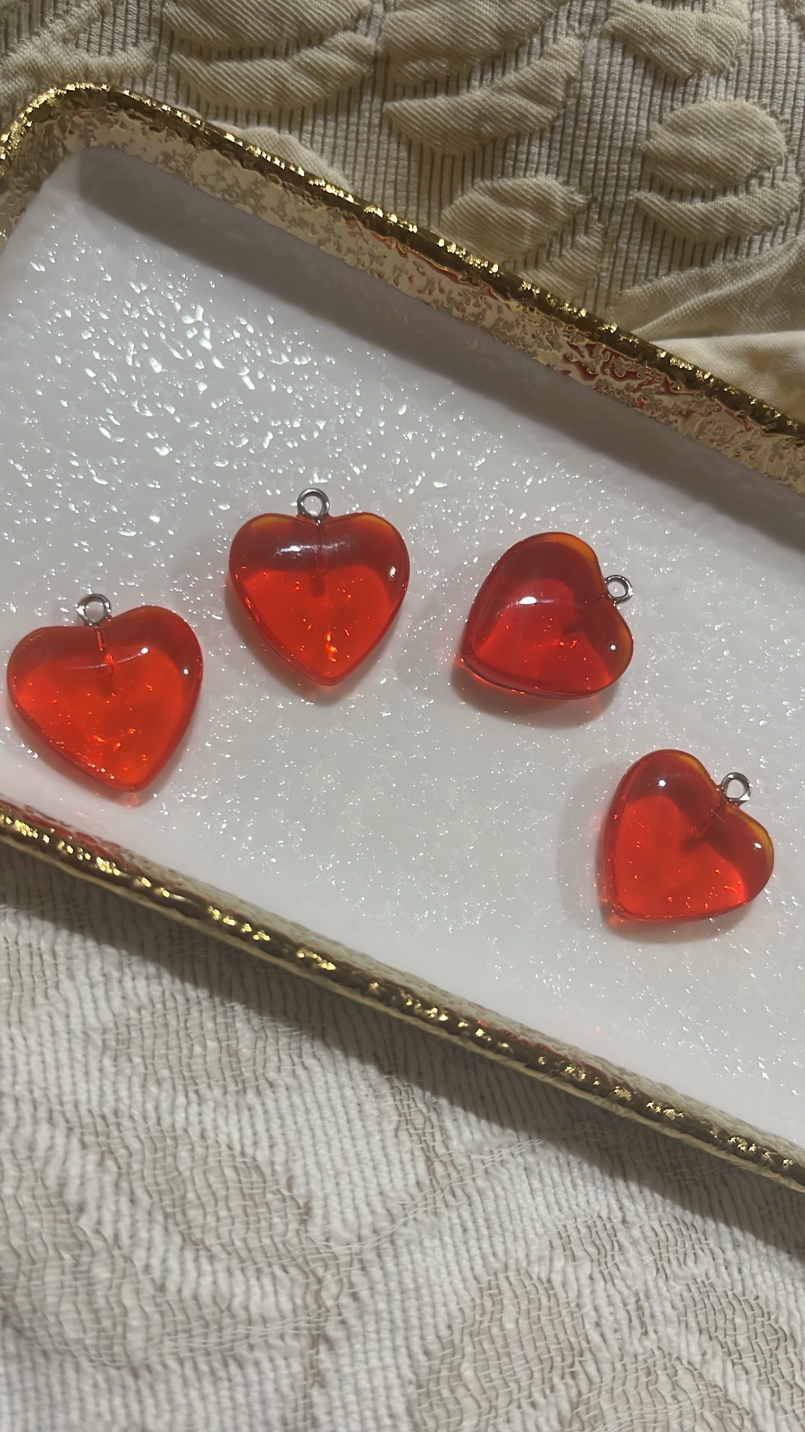 Red glass heart