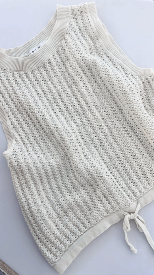 Crochet knit top