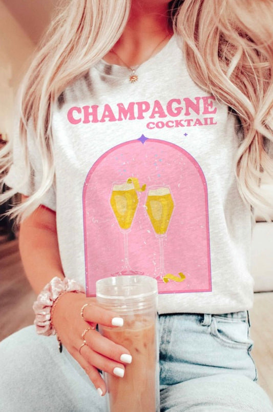 Champagne cocktail tee